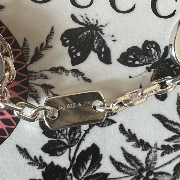 Gucci "Trademark" Silver Multi Charm Bracelet - Picture 6 of 6